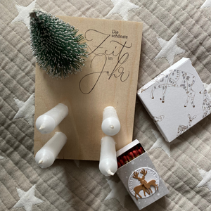 Adventsbrettchen mit Zubehör