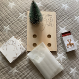 Adventsbrettchen mit Zubehör