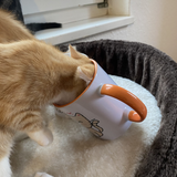 Wieder da: Mausepeter-Tasse weiß/orange (Preis incl. bruchfeste Verpackung und Versand)