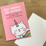 Sei immer du selbst ...