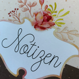 Notizbuch mit eleganter Katze