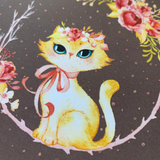 Notizbuch mit eleganter Katze