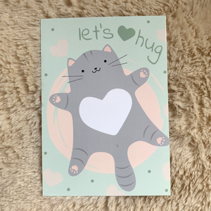 Postkarte "Let's hug" - (nicht nur) für Kinder!