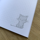 Notizbuch mit niedlichem Tigerkätzchen
